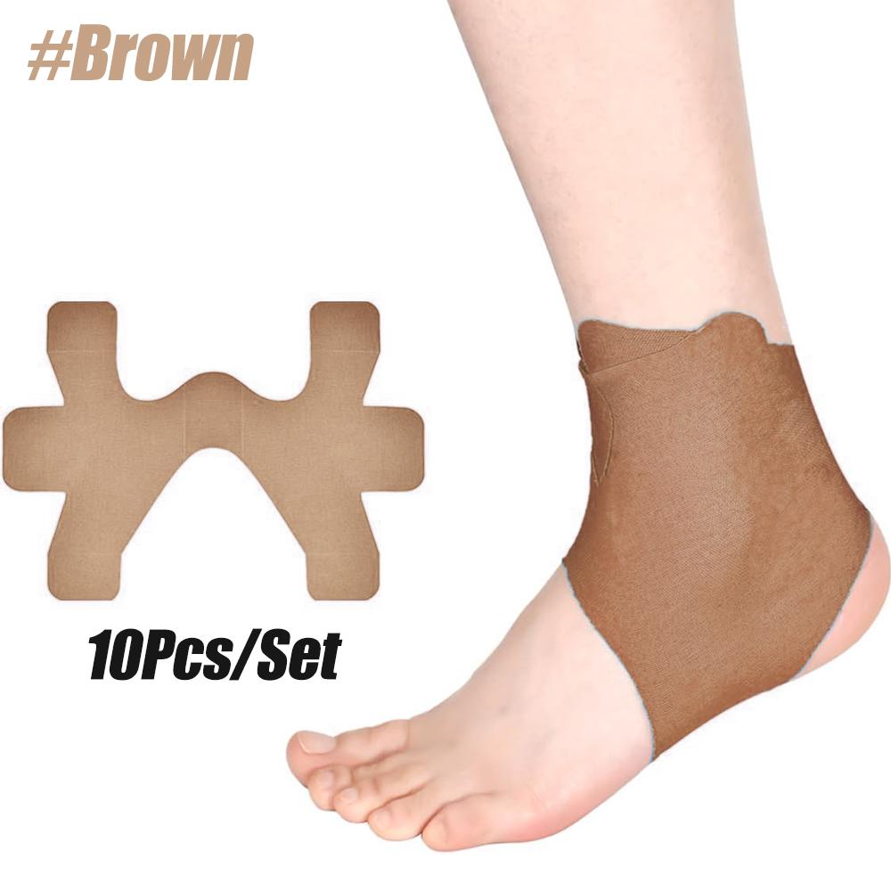 10 Stück/Set Vorgeschnittenes Kinesiologie-Tape für den Knöchel, Wasserdichtes Elastisches Atmungsaktives Sporttape, Bietet Unterstützung & Stabilität für den Muskel