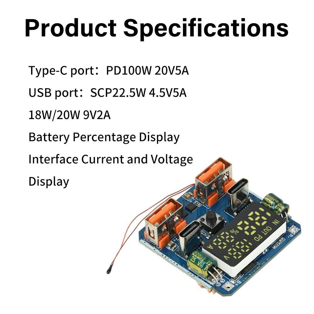 4S Konfiguration PD 100W Schnelllade-Modul Bidirektionales Schnellladen Powerbank-Anwendungen