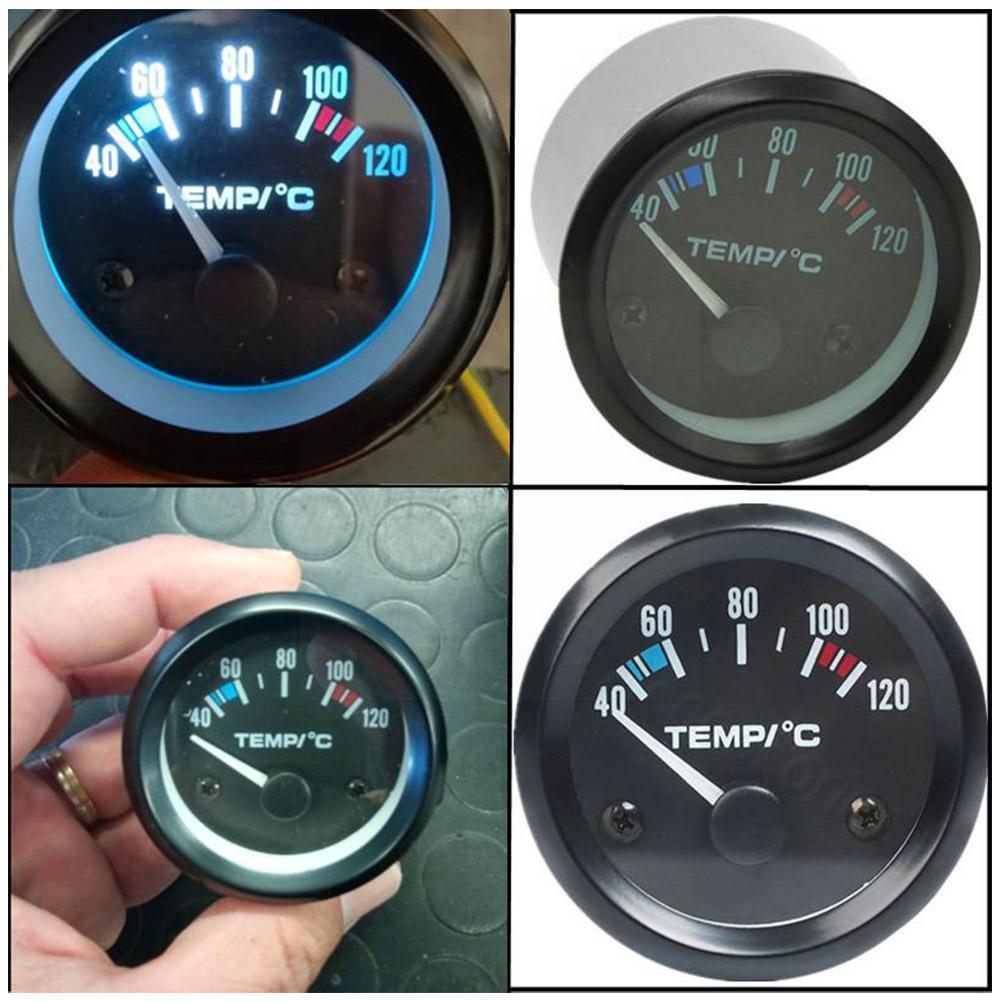 Car Motorcycle Pointer Celsius White Light Water Temp Delivery Meter Modified Temperature Sensor Free Gauge Shipping 52mm