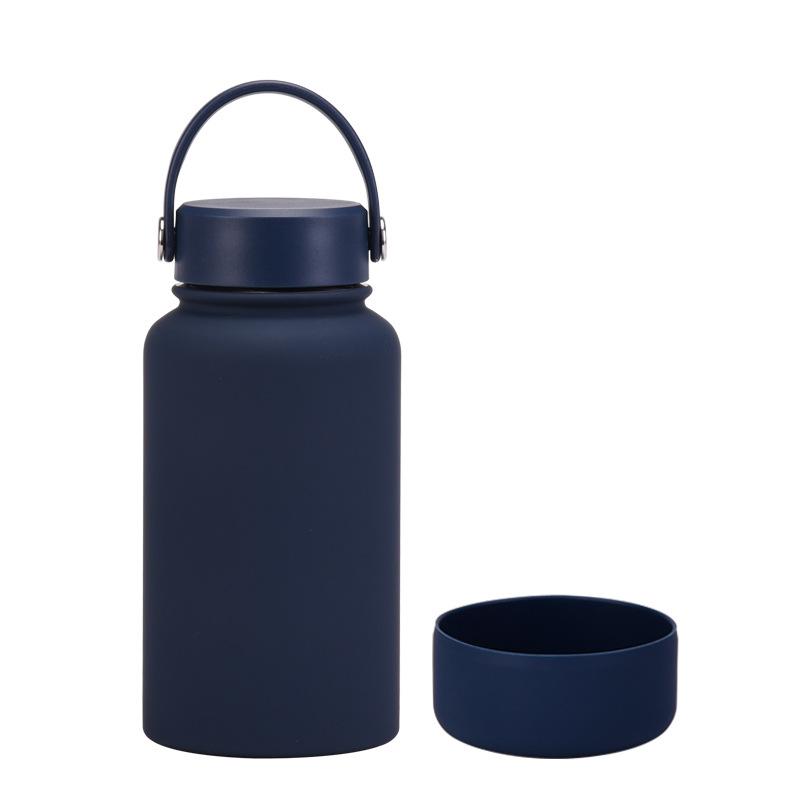 650Ml Stainless Steel Thermos Cup Non-Slip Outdoor Portable Water Cup Simple Wide Mouth Sports Kettle