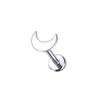 1PC G23 Titanium Labret Piercing Ear Cartilage Earrings Moon Heart Cross Tragus Stud Helix Piercing Punk Body Jewelry