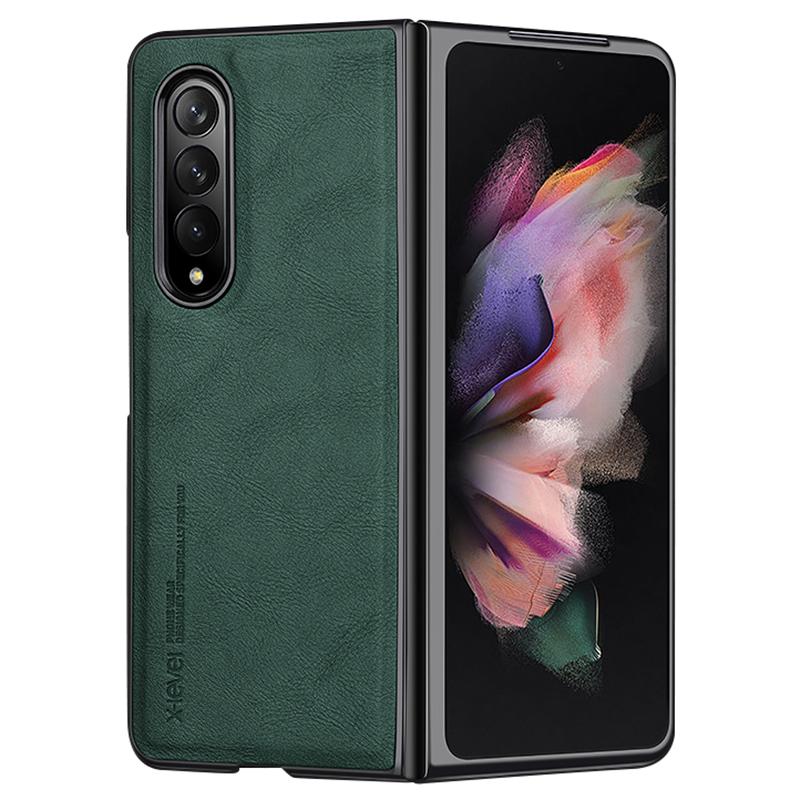 

X-LEVEL Серия Bojue-3 Чехол для Samsung Galaxy Z Fold4 5G Защита от царапин Кожа+ТПУ+ПК Чехол для телефона C