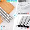 Replacement Stainless Steel Straws for Owala FreeSip/Flip 24 Oz 32 Oz, 3 Pack Metal Reble Straws with 2 Straw Cleaner Brushes for Owala FreeSip/Flip