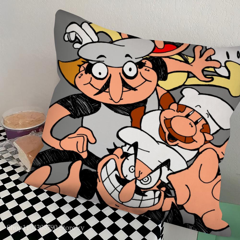 P-Pizza Tower Game Pillow Case Square Pillow Bedroom Sofa Leisure Comfort Cushion Car Living Room Home Decoration