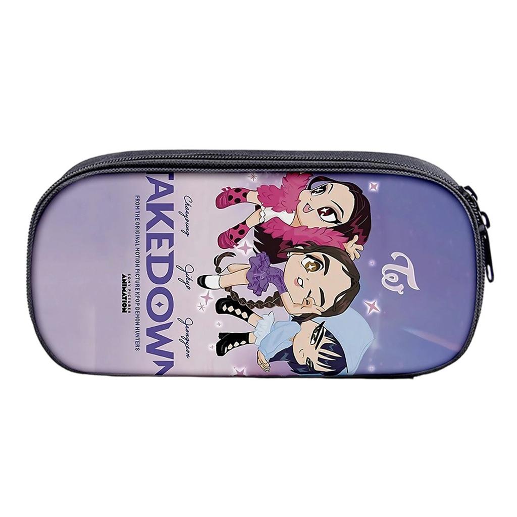 Printed Peripheral Pencil Bag Witch Girls Group Primary And Secondary School Students Pencil Case