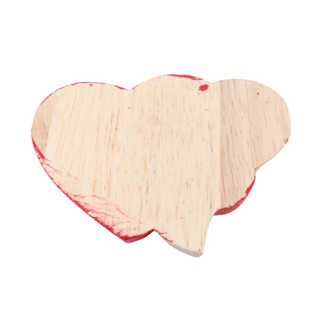 Wooden Heart Decorative Ornament Heart Shaped Craft Pendant Gift For Mother s Day Valentine s Day