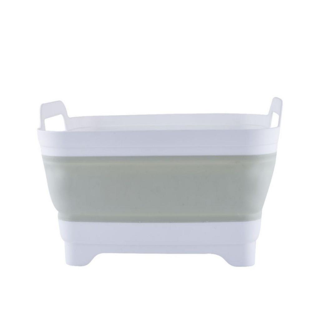 Portable Folding Basin Expandable Plastic Vegetable Washing Basin Thickened Folding Sink Tub Ice Bucket Fruit Washing Bucket