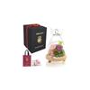 Preserved Flowers Birthday Flower Gift Angel-shaped Glass Dome with Special Box Light Purple Pink
