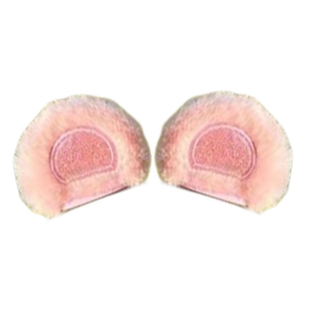 Plush Ears Attractive Versatile Easily Install Creative Design 2x Helmet Soft Ear Electric Scooter Rearview Mirror Decoration