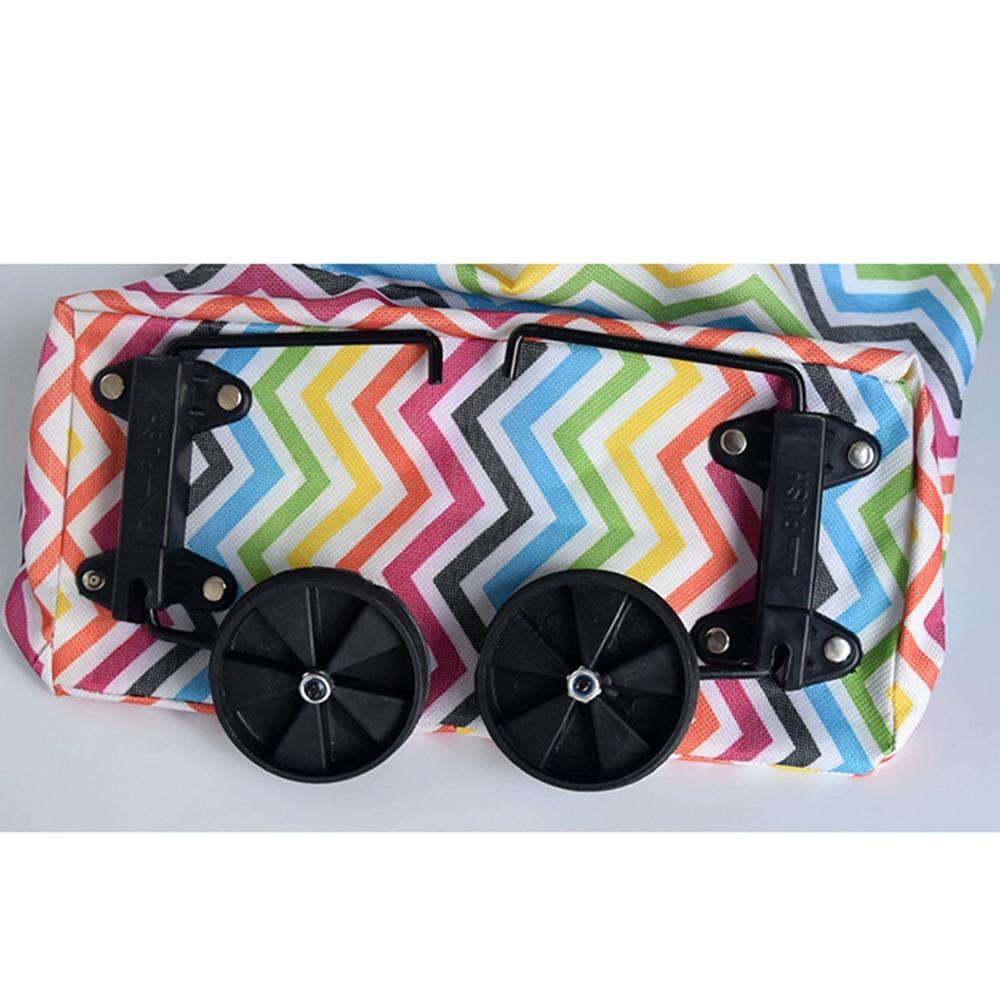 Collapsible Foldable Shopping Bag Reusable Grocery Cart Grocery Storage Shopping Cart  Travel