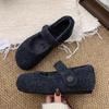 Fashion Retro Woman Shoes 2026 Winter New Women's Round Head Flat Shoe Comfort Anti Slip Women Mary Jane Shoes Zapatos De Mujer