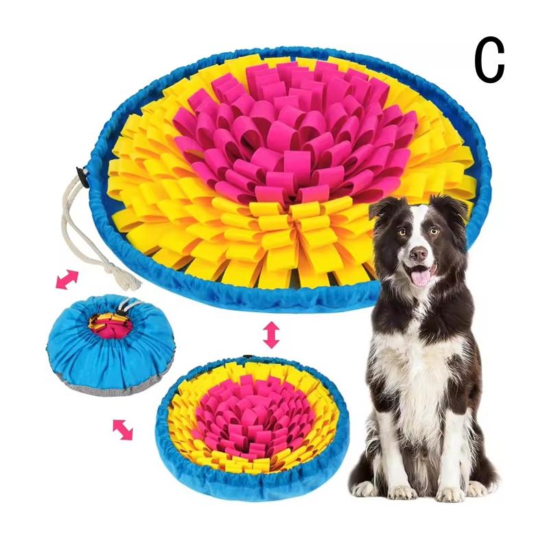 Pet Snuffle Mat For Dogs, Interactive Feed Game For Boredom, Encourages Natural Foraging Skills For Cats Dogs Bowl Travel Use