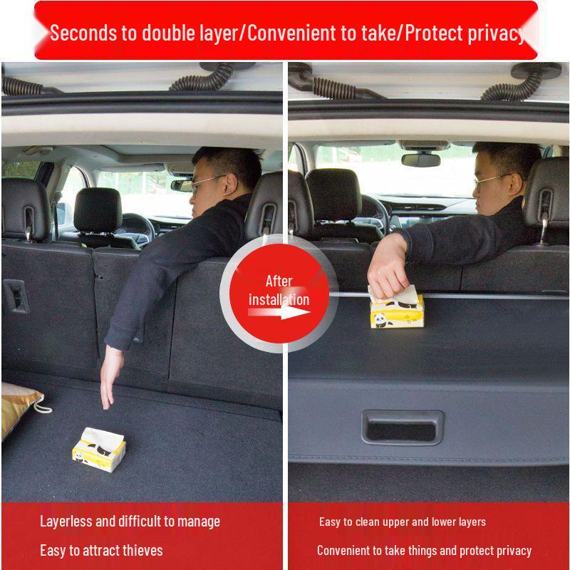 Trunk Cargo Cover & Storage Partition for 2022-2026 Hongqi HS3/PHEV HS5