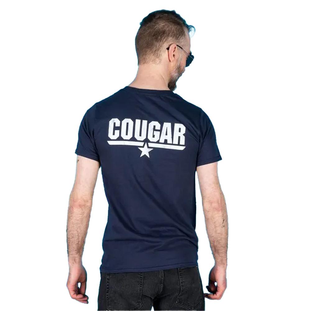 Top Gun Mens Cougar Back Print T-Shirt