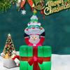 Inflatable Toy Box Santa Christmas Inflatable Model Luminous Inflatable Model Christmas Atmosphere Decoration Model