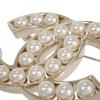 CHANEL  A64978 B14357 Brooch gold/white metal/Fake pearl Women