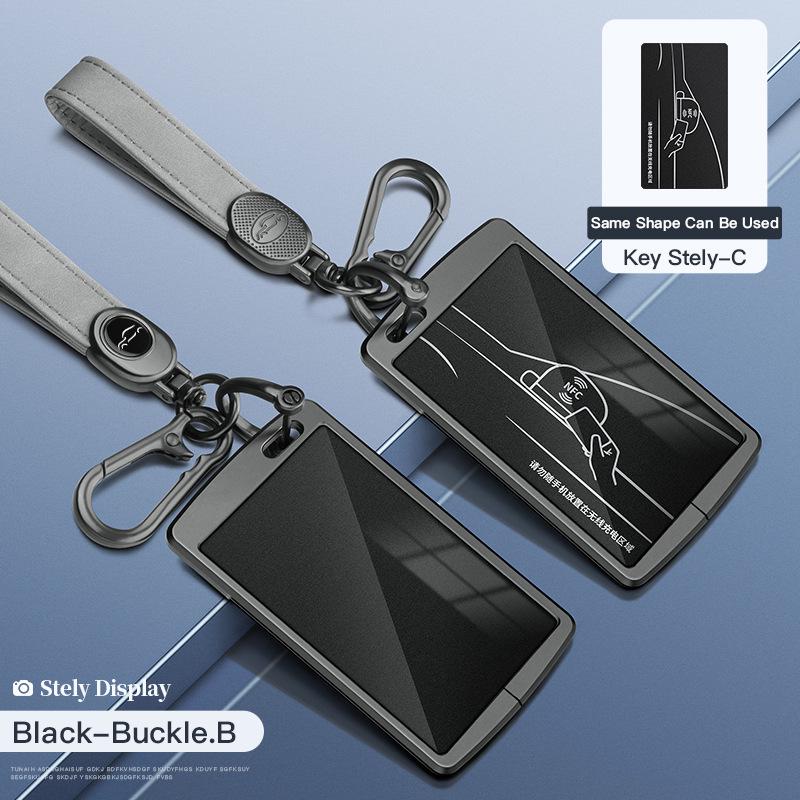 BYD Key Case for Tang DM/MAX/Song Pro/Qin PLUS/Yuan Cars - Full Wrap Shell Buckle
