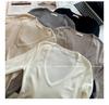Winter 2025 Women's European-Style Knit Base Layer with Deep V-Neck - Unique and Mature Design