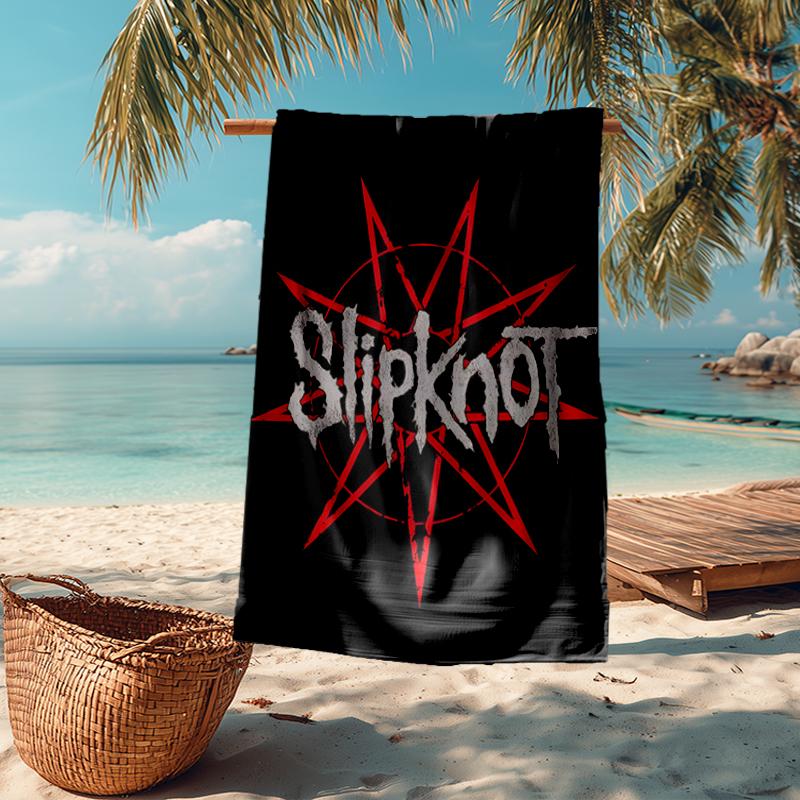 Slipknot Mode Strandtuch: Ideal für Sommerabenteuer Weich, saugfähig und schnell trocknend geeignet zum Schwimmen und Baden