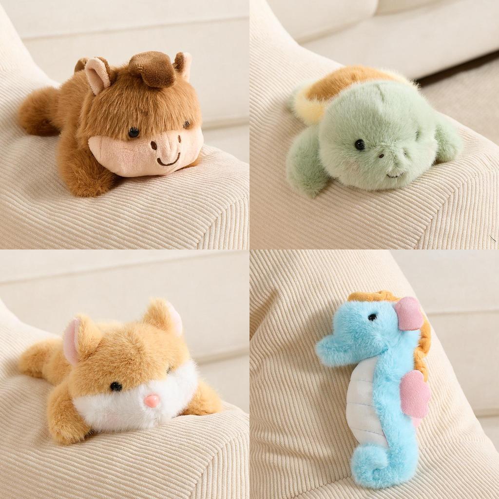 Marine And Food Series Cartoon Plush Refrigerator Magnets With Polyester Filling For Kids And Baby Room Decor