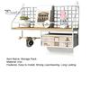 Wall-Mounted Floating Shelves Storage Rack Rustproof Strong Load-Bearing Easy To Install Bookshelf Metal Bracket
