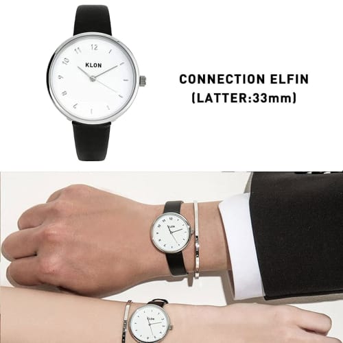 Popular, Simple and Stylish Couple's Watch Pair. [Matching Product] KLON CONNECTION ELFIN (FIRST: 38mm X LATTER: 33mm)
