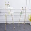 Luxury Nordic Wedding Welcome Photo Display Stand - Metal Easel Frame, Floor Standing.