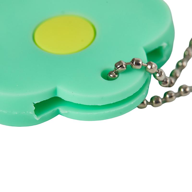 Colore Fiore Cartone Animato Coprichiave Cappuccio Silicone Accessori Chiave Carino Portachiavi Portachiavi Per Ragazza Donna Ciondolo Regalo