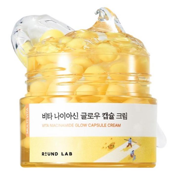 ROUND LAB Vita Niacin Glow Capsule Cream 50ml – Brightening & Radiance Care