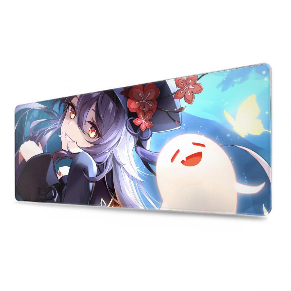 Hu Tao Mouse Pad 500X1000 Mm Large Gaming Mousepad Gamer XL Rubber Otaku Keyboard Pad Laptop Desk Mat