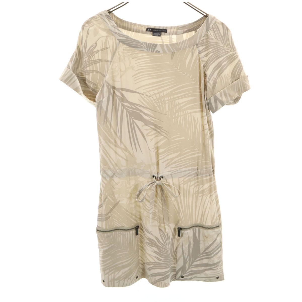 

ARMANI EXCHANGE Overall handle Short sleeve mini dress XS Gray Women Used
