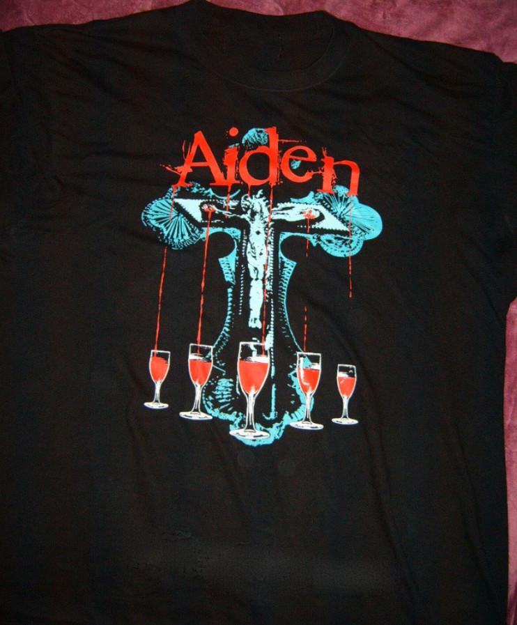 Vtg Aiden Band Album Music Heavy Cotton Black S-5XL Unisex Shirt BT762 Unisex T-Shirt L