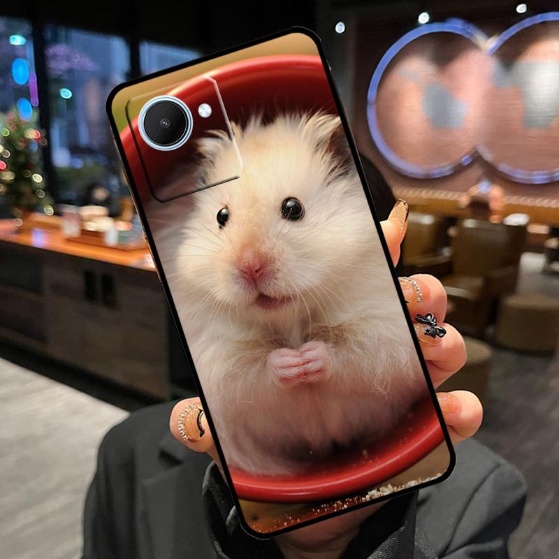 

Cute Lovely Pet Hamster Case For Realme 14 Pro Plus 13 12 11 15 GT6 GT7 Pro C55 C51 C35 C53 C61 C65 C67 C63 C71 C75 Realme 13 Pro Plus