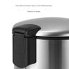 304 Stainless Steel Waste Bin with Slow Close Technology Foot Pedal and 90 Degree Lid Stay for Easy Cleaning