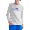 Fila T-shirt Casual Sportiva Semplice alla Moda Traspirante a Maniche Lunghe da Uomo Top Bianco F11M038214G-WT