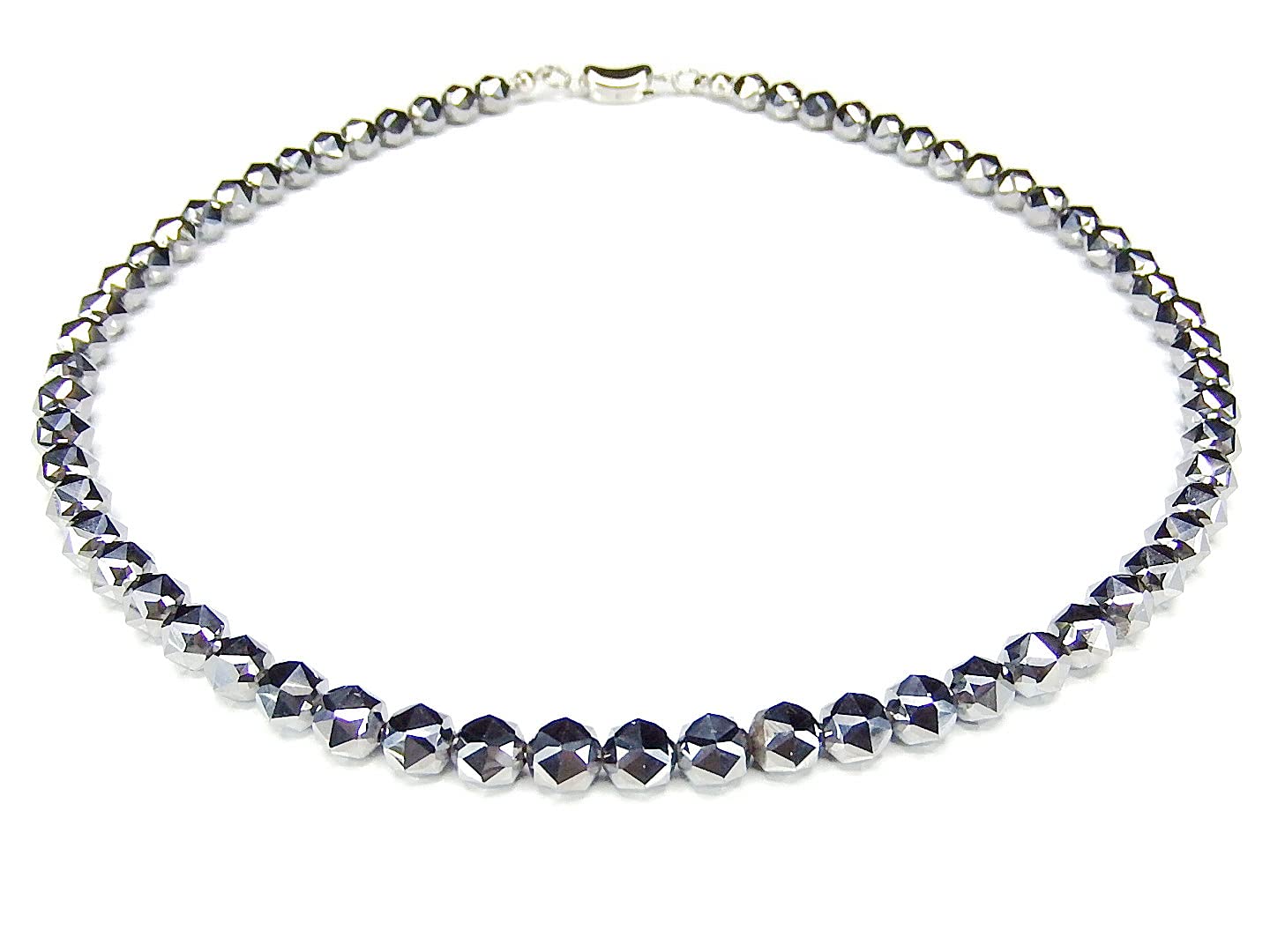 

Stone Town AAAA High Purity Terahertz Ore Diamond Cut 6mm Lightweight Necklace