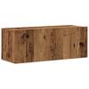 8 Piece Wall Mounted TV Cabinet Set Rustic Wood Look Engineered Wood