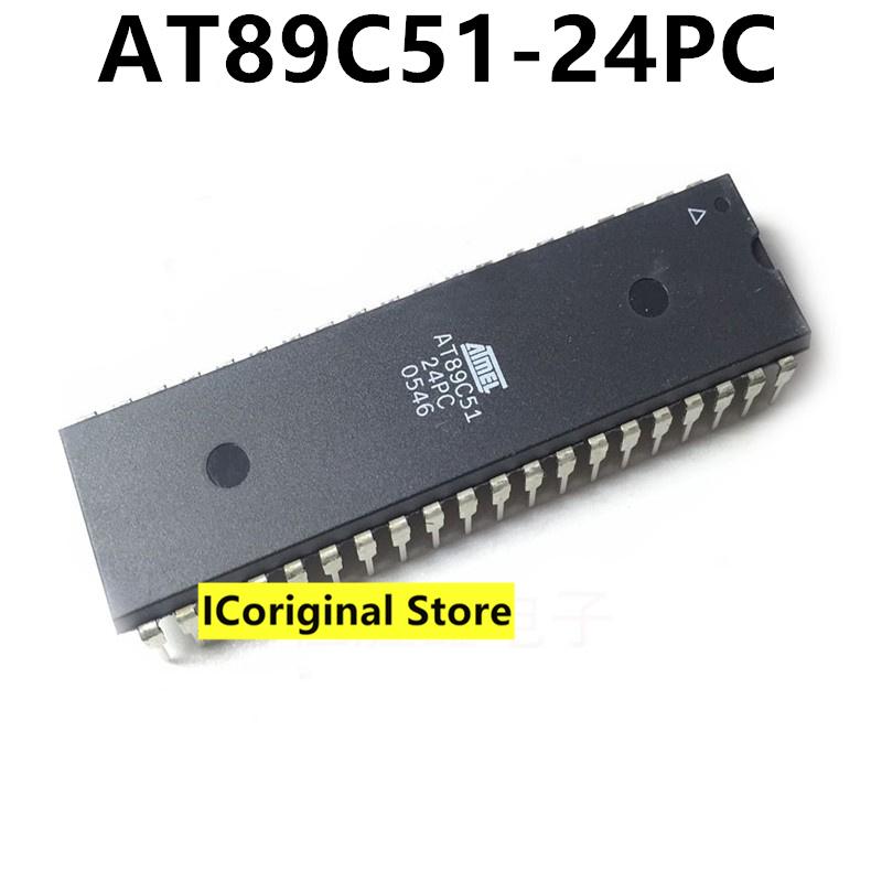 5pcs New and original AT89C51-24PC Into the DIP-40 single-chip micro controller AT89C51 Electronic components 89C51