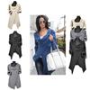 Elegante Maglione Cardigan Wrap da Donna a Maglia con Accogliente Collo a Dolcevita Sciarpa