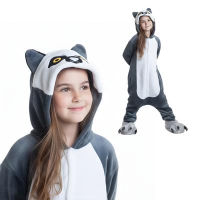 Piżama Onesie Kigurumi Kostium Przebranie Lemur Dzieci 105 - 115Cm