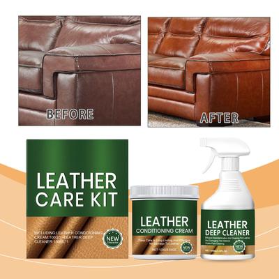 Lederpflege-Set Tägliche Möbel, Haushaltsleder, Lederkleidung und Handtaschen Reinigungs- und Pflegeset 100ml