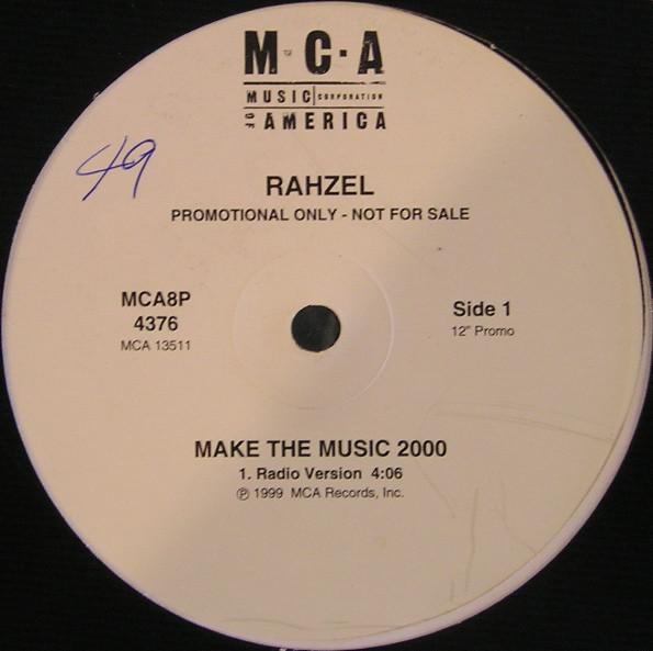 

12-дюймовая пластинка RAHZEL Make The Music 2000 MCA8P4376PROMO MCA Records 1999 US Rap HipHopRB Б/у