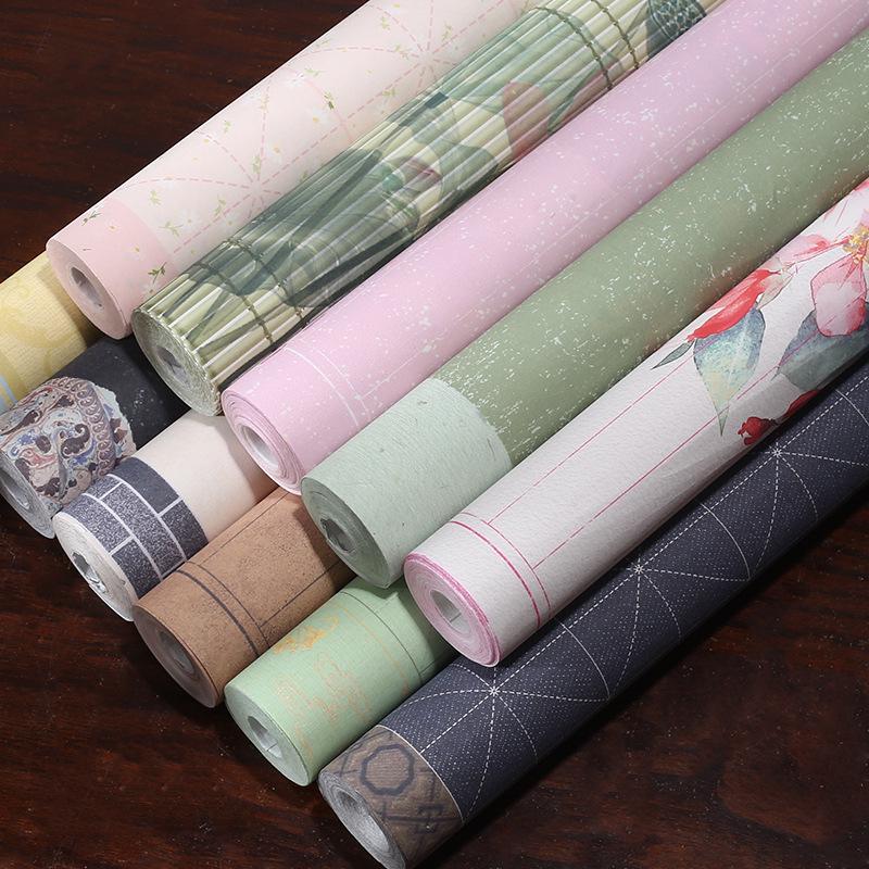 Batik Zen-Style Thickened Long Scroll Semi-Sized Xuan Paper for Calligraphy Practice and Examination