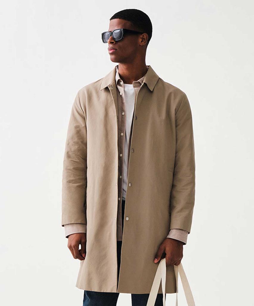 Stco Essential Cotton Nylon Mac Coat Beige (Basic Fit)_Sctua02Nsd