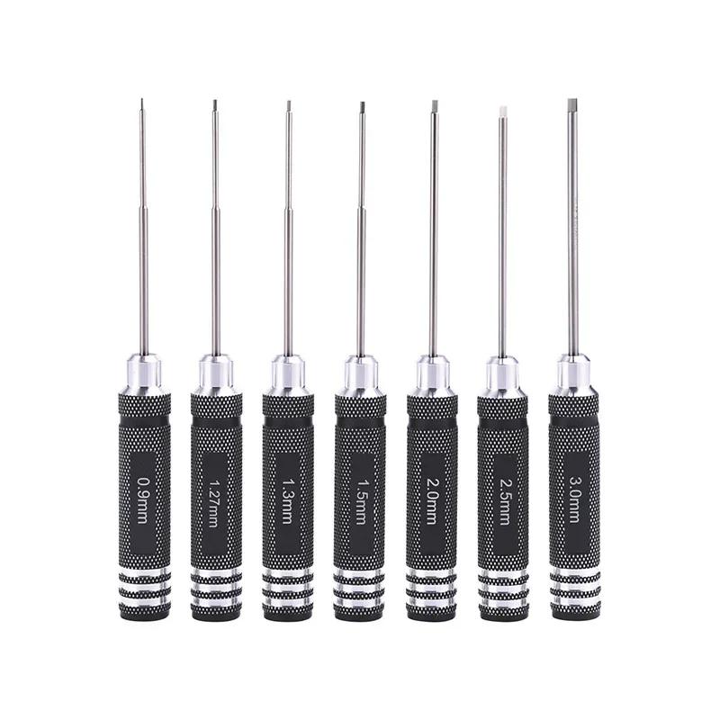 Hex Driver 7/4PCS Hex Allen Screwdriver Kit High Speed Steel RC Tools for Multi-Axis Helicopter RC Models Repair and Dismantle