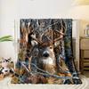 Deer Camouflage Blanket bedroom Blanket for Livingroom Couch lunch break Soft throw for Friend's festival Gift