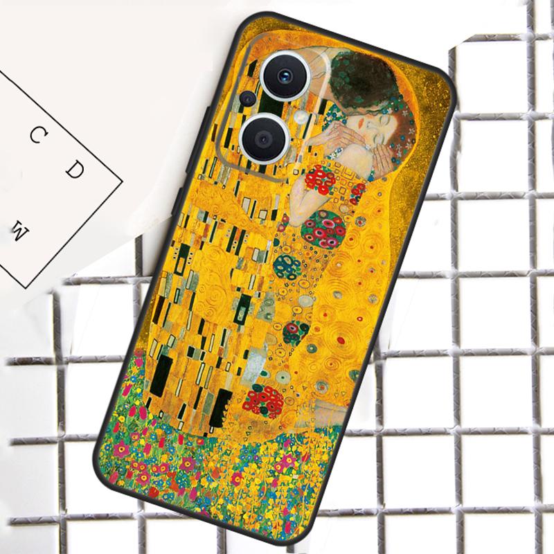 Starry Night Klimt Kiss Phone Case For OPPO Reno 7 8 Lite 8T 10 11 12 13 14 Pro 14F OPPO Find X9 X8 X6 X5 Pro Cover