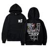 Felpa con cappuccio grafica Michajackson Re del Pop Uomo Donna Vintage Gotico Rock Felpa Uomo Hip Hop Punk Felpe con cappuccio oversize