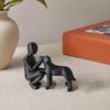 Desktop Ornament Dog Sculpture for Home Decor, 3D Printed Man And Decoration Figurine, Pet Memorial Gift Loss, Lovers Stress Relief Toy