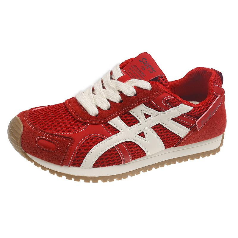 

thick-soled Dexun shoes women s 2025 new popular women s shoes summer breathable mesh Forrest Gump casual sports sneakers 40 красный